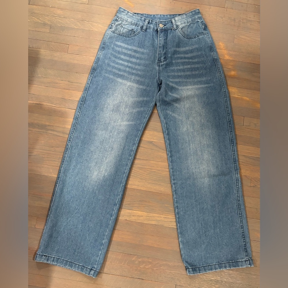 627. JEANS High Rise Wide Leg